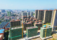 申丰·金色阳光城二期6月份工程进度|高层区在做外墙漆，幼儿园已封顶！