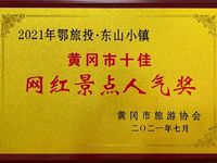 鄂旅投·东山小镇荣获“2021年黄冈市十佳网红景点人气奖”
