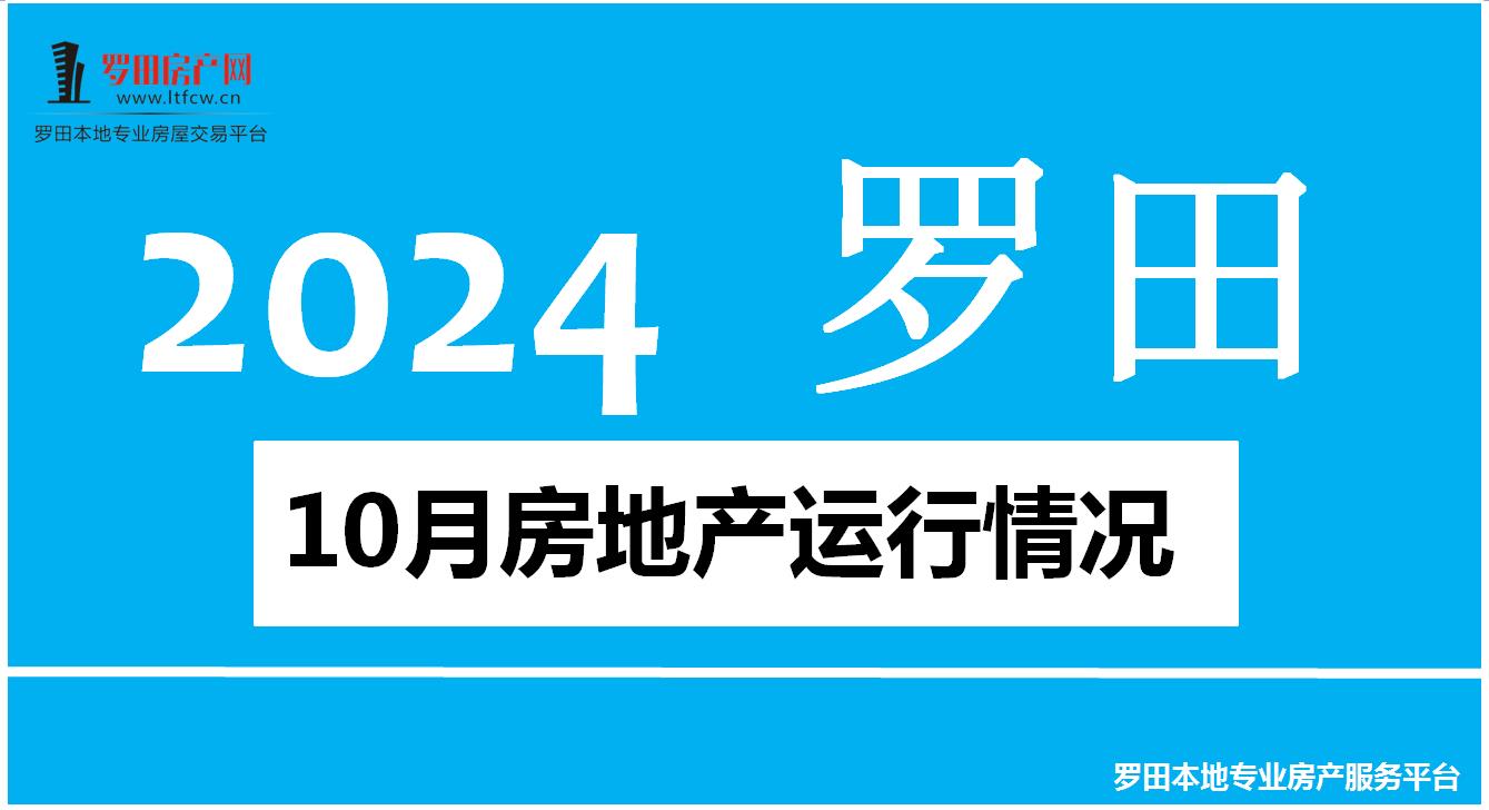 【罗田楼市】2024年10月罗田县房地产运行情况！