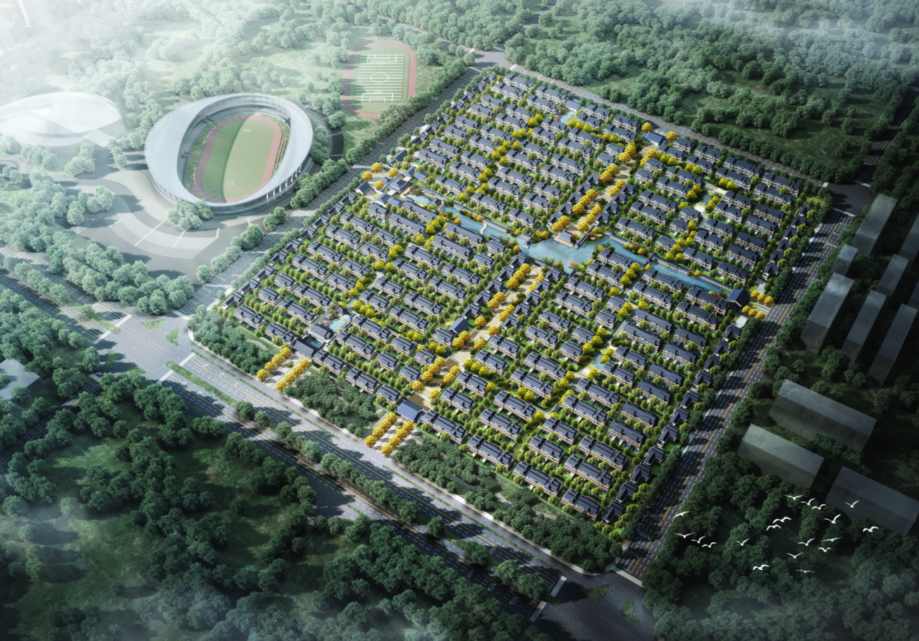 文澜·江南里（宋风合院）鸟瞰图