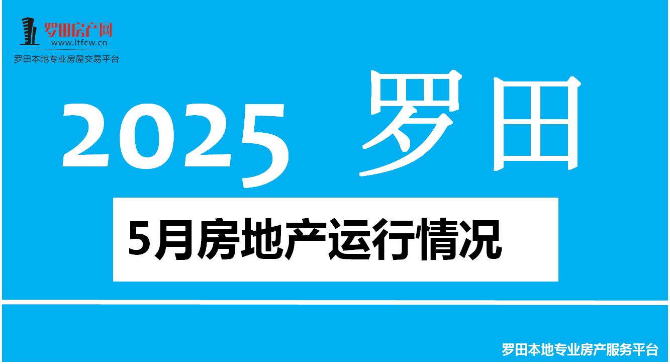 【罗田楼市】2025年5月罗田县房地产运行情况！