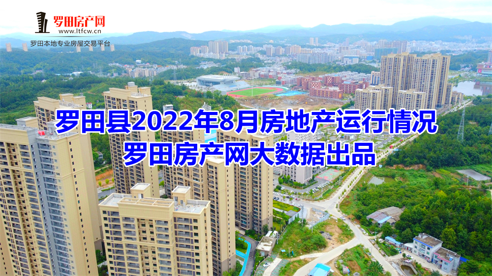 2022年8月罗田县房地产市场运行情况