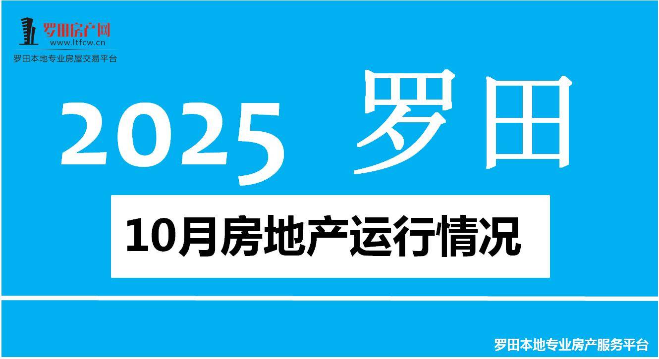 【罗田楼市】2025年10月罗田县房地产运行情况！