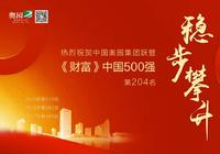 中国奥园再登《财富》中国500强 较去年跃升75位