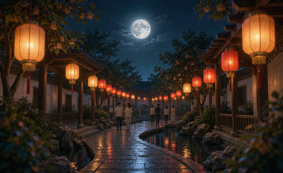 今年中秋， 武穴的月亮 照进3.1米高的窗