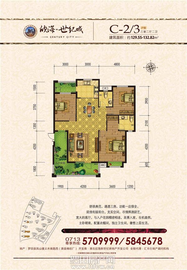 欣海世纪城C2/3-户型户型图