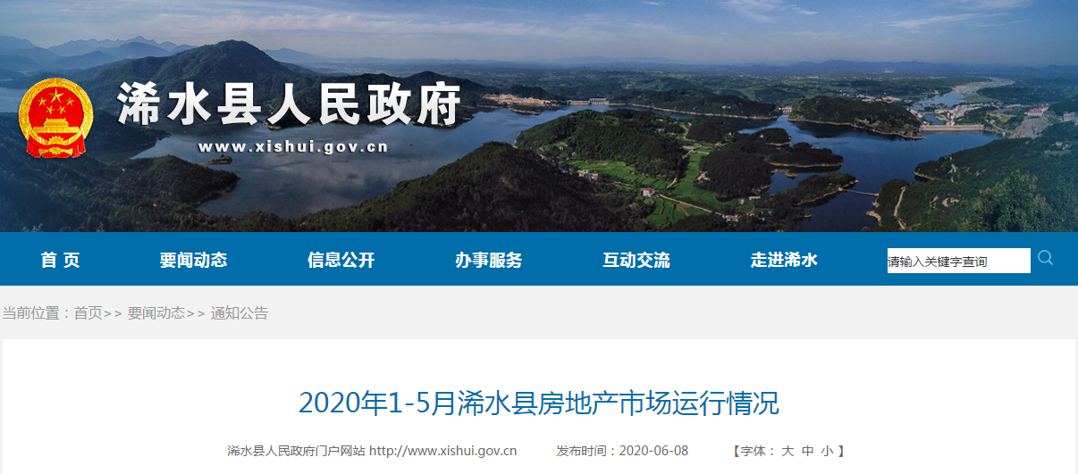 2020年1-5月浠水县房地产市场运行情况