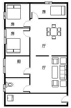 县广场边2/6楼有证精装房低价出售！