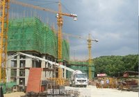 蕲春中天国际8月初项目施工进度 售楼部已在装修中