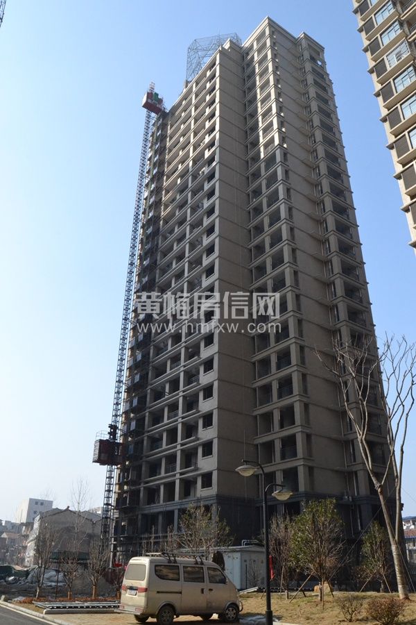 荣城1月最新工程进度 最后二栋接近完工