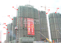 金桂城4月份最新工程进度 一期沿街商铺已完工