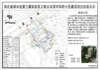 第三建筑安装工程公司滨河华府小区建设项目规划批后公示