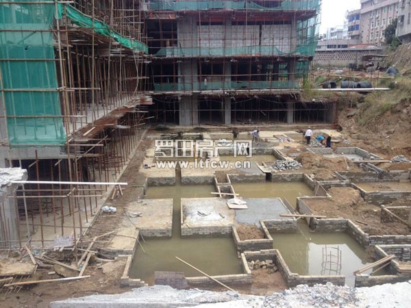 恒星城10月最新工程进度 1号楼基础施工