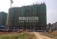 锦绣现代城5月最新工程进度  1#楼建至15层