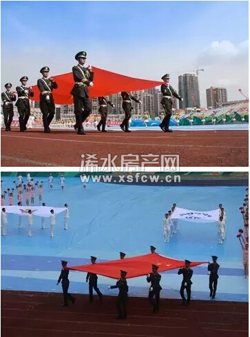 浠水的国旗班   “四运会” 上武警战士风采