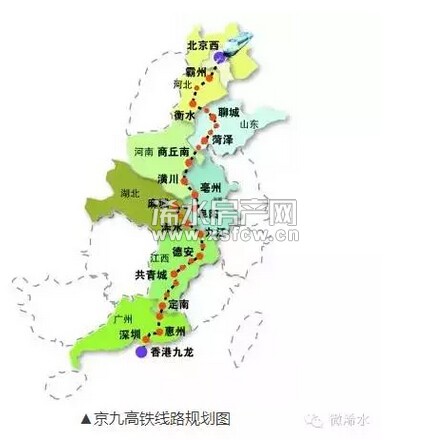 京九高铁走向基本确定途经浠水直通香港九龙