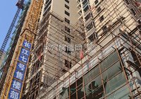 长江七号 10月最新工程进度 安全网部分拆除 外墙施工中