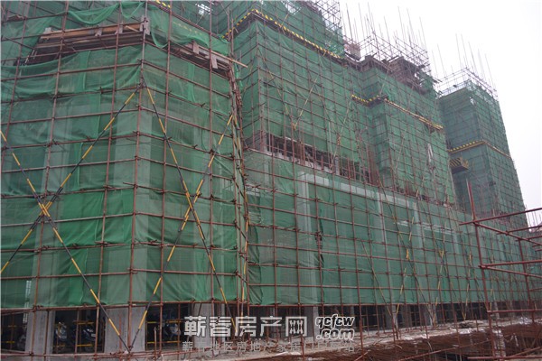 “童馨丽都”12月最新工程进度  5#楼建至13层