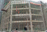 鄂东中心城 9月工程进度 外墙施工建设中