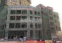 鄂东中心城11月工程进度 外墙施工