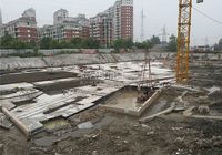 东磁 新城国际花园5月最新工程进度  地下基础工程建设中
