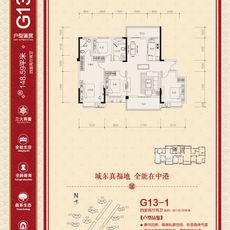 中港福地城G13-1户型户型图
