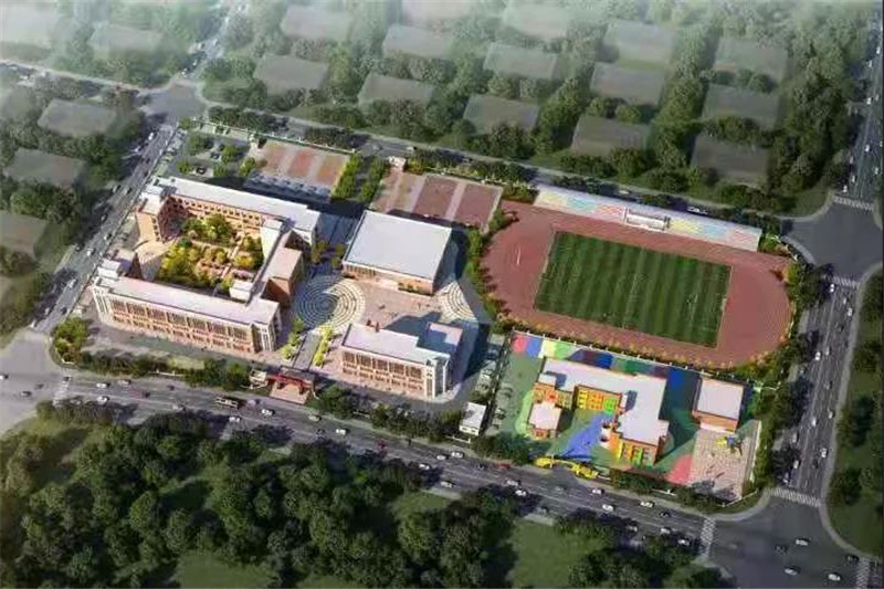 黄梅县第八小学及城南幼儿园预计今年7月份完工！