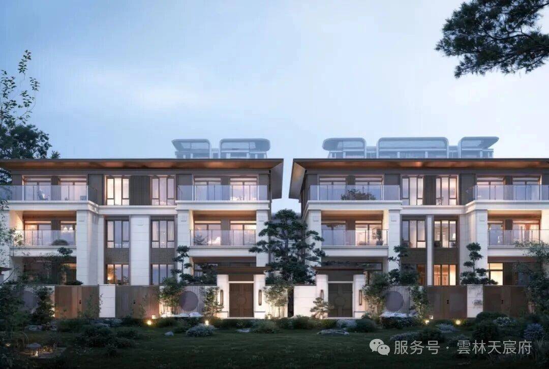 人生进阶，一城仰望|雲林天宸府双拼别墅约287㎡北入户鉴赏