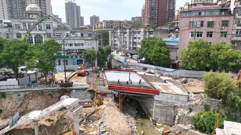 塔山河义水南路小桥将于6月通车！
