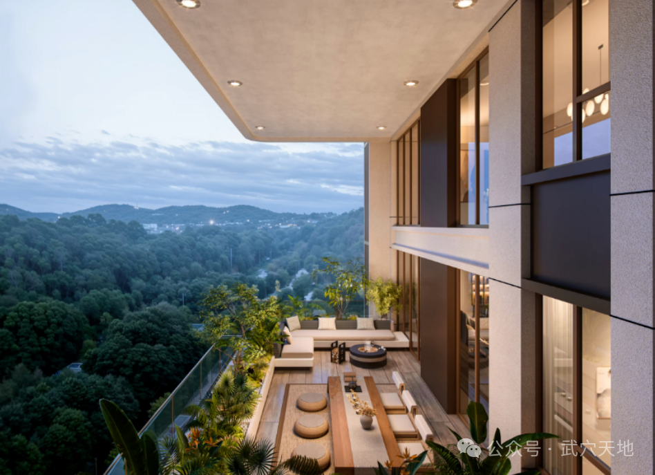 露台布局再升级！庭院环绕、强公区互动，把“第二客厅”搬进空中花园